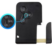Smart Card Remote Car Key Shell For Renault Clio Logan Megane 2 3 Koleos Scenic II Grand Key Case Emergency Insert Blade No Logo