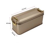 Old-fashioned Rectangular Iron Box High Quality Metal Storage Box Cake Packaging Box Durable with Lid Candy Box
