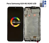 OLED LCD For Samsung A24 4G Display A245 A245F A245M A245N LCD Screen Touch Digitizer Assembly Replacement