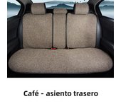 SEAMETAL Flax Car Seat Cover Breathable Sweatproof Linen Car Seat Cushion with Backrest Pad 4-Season Universal for 98% Vehicles