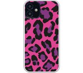 Funda original compatible con iPhone 12 Mini - Textura Leopardo Rosa