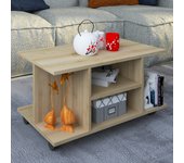 Mesa auxiliar de madera mesa de cafe mesa de sofa mesa de salon ruedas enrollables Findula Mesa auxiliar de madera mesa de cafe mesa de sofa mesa de salon ruedas enrollables Findula