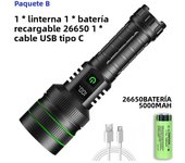 High Power Tactical Rechargeable LED Zoom Flashlight Long Range Very Powerful Lantern USB Charging Lamp Torch with Indicator