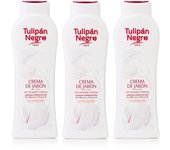 TULIPAN NEGRO, Gel de Baño y Ducha Crema de Jabón 650ml (Pack de 3x650ml), De la Línea Skin Care Tulipán Negro, Máxima Hidratación y Suavidad para la Piel, Con Glicerina y Vitamina E, Efecto Anti Envejecimiento
