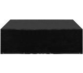 VidaXL Funda para muebles de jardín aluminio negro 70x250x250 cm