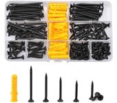 Kit de herramientas de reparación de tornillos de cabeza avellanada con cabeza en cruz M3.5, tornillos de cabeza en cruz con tapón de plástico y caja de almacenamiento