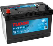 Batería de coche Tudor TL955 Start-Stop EFB. Tecnología EFB. 12V - 95Ah/800A (EN) Caja D31