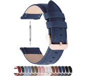 14mm 16mm 18mm 20mm Watchband 22mm Watch Band 24mm Leather Watch Strap Fits Amazfit Garmin Huawei Samsung Quick Release Armband