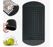 Mini bandeja para cubitos de hielo para congelador, fácil de desmoldar, 160 moldes pequeños para enfriar whisky, cócteles, bebidas y café (rojo)