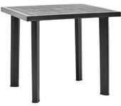 Mesa de Jardín de plástico gris antracita 80x75x72 cm