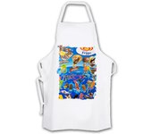MERCHANDMANIA DELANTAL cartel helados frigo retro ochentero egb  cocina kitchen apron vintage