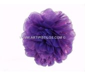 Flor de Tela con Brillo - Ideal para Decorar