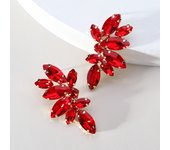 Shiny Glass Wing Charm Glamorous Decor Piercing Stud Earrings For Women Luxury Design Fairy Wedding Party Jewelry Accessories