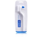 Vitis Prótesis Cepillo Dental para Limpieza Diaria de Ortodoncia Removible y Férulas de Descarga