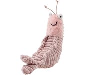 Peluche de camarón Pippi de 22 cm, muñeco de peluche de camarón rosa, bonito muñeco de peluche, bonita decoración para el sofá del hogar