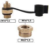 M16x1.5 Take Air Valve For Air Intake Joint Of Truck Gas Storage Tank Air Tank M22 To M16 Adaptor Truck Air Valve Connector