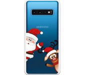 Carcasa para Samsung Galaxy S10 - Santa Claus Asomado