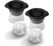 Cubiteras de hielo grandes esféricas 6 cm Juego de 2 (gris)