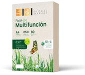 Papel Reciclado, Papel din A4, Paquete de Folios A4 80gr, Papel para Fotocopias e Impresora, 250 Folios A4 100% Fabricado con Papel Reciclado · m-office (1 paquete)
