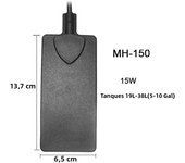 7.5W 15W Aquarium Mini Heater Flexible Fish Tank Turtle Heater Water Tank Heating Temperature Controller 220-240V