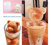 Little Bear Ice Mold Food Grade Silicone Ice Box Household Cartoon Model Coffee Ice Film Bear Ice Cream Mold