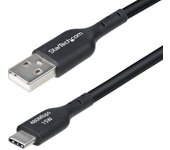 StarTech.com - Cable Cargador USB-A a USB-C de 4m - Cable Adaptador USB-A a USB Tipo C - 3A - Cable de Carga y Sincronización -  USB2AC4MBKE