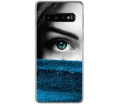 Tumundosmartphone FUNDA de GEL TPU para Samsung Galaxy S10 Plus diseño Ojo Dibujos