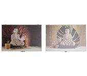 Tapa DKD Home Decor Contador Buda Madera MDF 2 Unidades 46,5 x 6 x 31,5 cm
