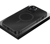 Carcasa mate de parachoques de metal de aluminio de carga magnética para iPhone, funda protectora mate anticolisión de carga magnética, para iPhone 16/15/14/13/12 Pro Max (negro, para iPhone 16 Pro)