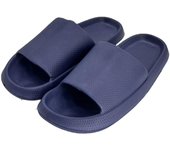 Sandalias de baño negras para ducha | Pantuflas de nube para hombres | Pantuflas negras antideslizantes para piscina