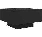 vidaXL Mesa de centro madera de ingeniería 55x55x31 cm Blanco, Negro, Roble Sonoma Mesita de Salón o Comedor o Auxiliar Mesa de Café Meuble Salón