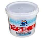 QUIMICLOR PS 5 Efectos Tabletas Tratamiento Completo Piscina QUIMICAMP 5 kg