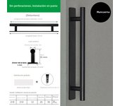 Aluminium Alloy Door Handle New Punch-free Self-Adhesive Sliding Door Knob Hardware Multifunctional Door Handlebar Door
