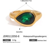 Anillo de acero inoxidable Chapado en PVD para mujer, joyería de alta calidad, Estilo Vintage, mariposa lisa, resistente al agua  Anillo abierto de mariposa para mujer, anillo geométrico de acero inoxidable, joyería de fiesta francesa exquisita