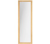 Espejo de Pie con Marco Madera Decorativo, Resistente con Soporte en Habitación, Recibidor, Vesidor y Tienda. Espejo Rectangular Cuerpo Entero.