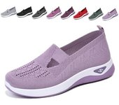 Zapatillas de punto cómodas y transpirables para mujer, zapatillas de punto para mujer, zapatos anchos transpirables para mujer