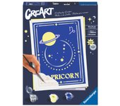 Kit para pintar con números ravensburger creart serie trend d zodiac: capricornio
