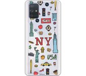 Funda compatible con Samsung Galaxy A71 - Be Unique Funda Gel New York