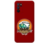 Funda Silicona Líquida Roja para Oppo A54s diseño Adventure Time Dibujos