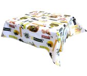 Mantel de hule estampado por metros - Aceitunas Aceite Oliva 43750-1    mantel por metros; manteles; mantel barato; mantel jardín