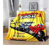 RR-Ricky Z-Zoom Cartoon Poster Blanket,Lightweight Warm Insulation Sofa Bed Office Car Knee Pads Blankets,Decke