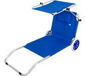Tumbona carrito de playa plegable 2 en 1 Aktive Beach
