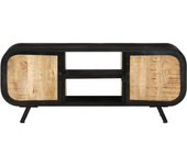 vidaXL Mueble para TV de madera maciza de mango rugosa, Mueble de Salon, Mueble TV, Mueble TV salon, Mesa de TV, Mueble tele