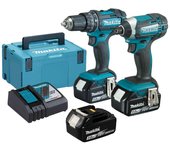 MAKITA DLX2131JX1 Combo DHP482Z + DTD152Z 18V LXT 3Ah 3 bat. MakPac