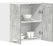 vidaXL Armario de pared de cocina madera de ingeniería gris hormigón
