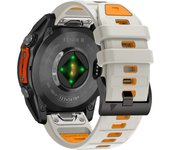 QuickFit 22mm 26mm Fenix8 Watch Band For Garmin Fenix E 8 47mm 51mm 7 7X 6 6X/Epix Pro/Enduro 3 Two-Tone Silicone Strap Bracelet