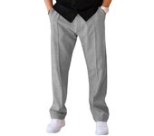 2024 New Thin Pants Men's Spring/Summer Loose Straight Leg Sports Casual Pants American Oversize Long Leg Pants