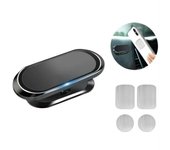 Soporte magnético para teléfono de coche, Soporte magnético para teléfono de coche, Soporte magnético para teléfono de coche, Soporte magnético para coche con rotación de 360°, Compatible con iPhone/Samsung/Huawei/XIAOMI, etc.