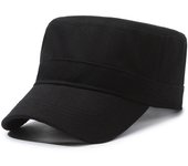 Cotton military cap, military school cadet cap, student cap, adjustable cotton flat cap for men and women