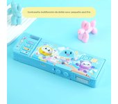 Password Lock Popular Pencil Box Cute Double Sided Large Capacity Multi-function Button Pencil Box Boys and Girls Egg Party